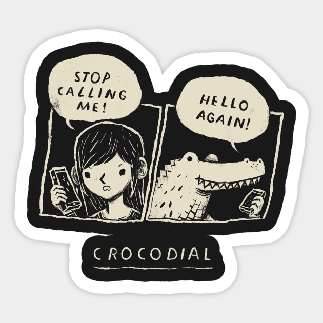 crocodial Sticker by Louisros